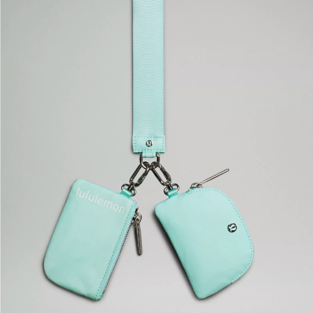 Lululemon Mint Green Dual Pouch wristlet